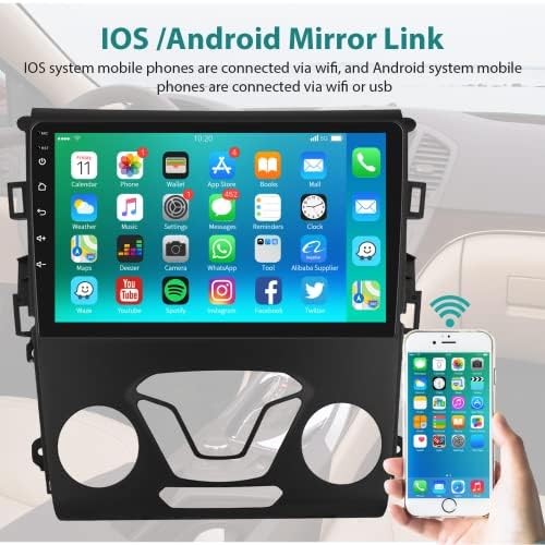 Android 11 estéreo de carros para Ford Fusion Mondeo 2013-2019 Rádio Radio de 9 polegadas Tela de tela Rádio com