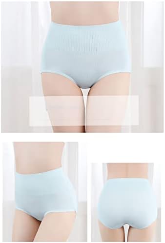 Microfiber feminina calcinha alta da cintura High Shapewear Ladies Bascha Slimming Butting Leventing calcinha de algodão
