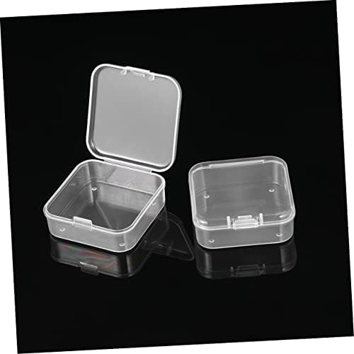 Zerodeko 12pcs caixa de jóias de caixa de jóias de caixa clara para gavetas Clear Jóias Organizador Caixa de armazenamento
