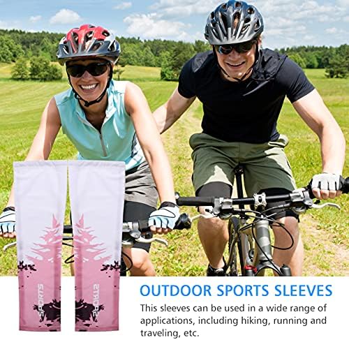 ALREMO XINGHUANG - 2 pares de mangas de braço de proteção solar UV Sport Sports Sports Sports Cooling para homens Mulheres