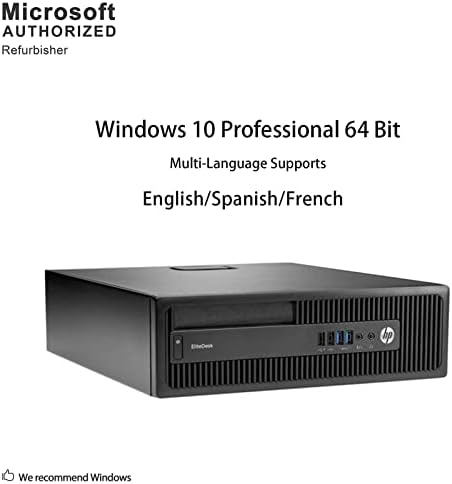 HP ELITEDESK 800 G2 PETO PEMO FORMA DE FORMA PETO PC, Intel Core i3-6100 3,7 GHz, 16g DDR4, 256G SSD, WIFI, BT, VGA, DP, Windows 10 Pro 64 Bit-Multi-Language suporta inglês/espanhol/francês