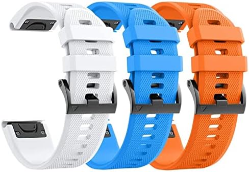 Ghfhsg 22 26mm Quickfit Silicone Watch tiras para Garmin Fenix ​​7 7x 7s EasyFit Wrist Band Bands