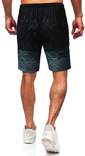 Xiaobu shorts shorts homens elásticos da cintura solta de verão casual curto gradiente impressão de impressão de bermudas shorts