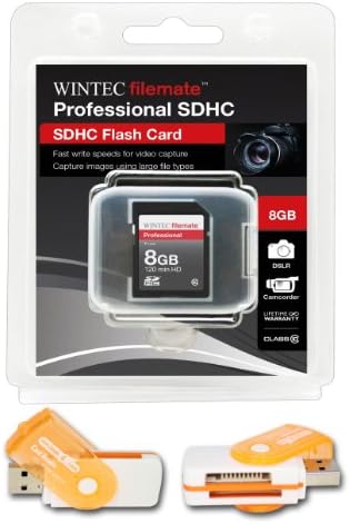 8 GB CLASSE 10 SDHC Equipe de alta velocidade cartão de memória 20MB/s. Cartão mais rápido do mercado das câmeras Olympus Stylus-7030 Stylus-7040. Um adaptador USB de alta velocidade gratuito está incluído. Vem com.