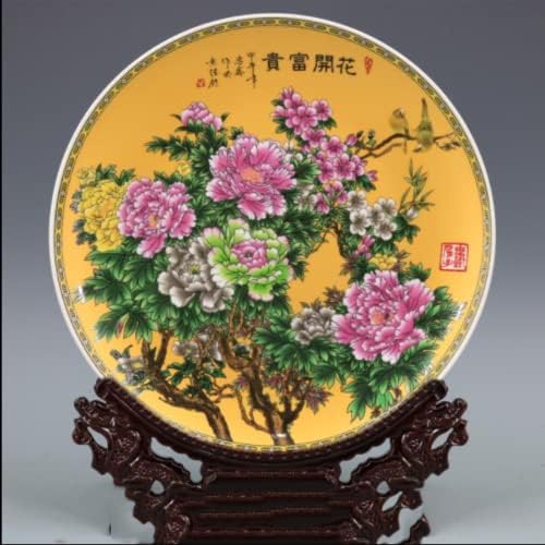 10 Antique Qing Qianlong Porcelain Famille Rose Flowes Riques Plate Ornament