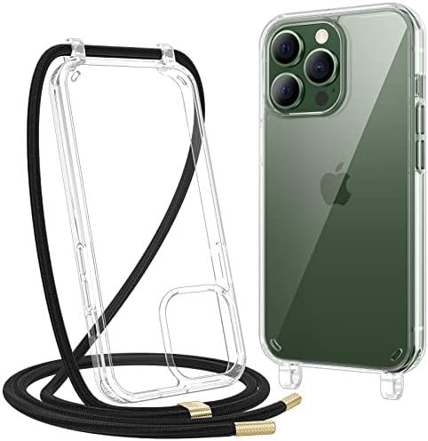 Caka Compatível com o iPhone 13 Pro Max Clear Case, compatível com a capa do iPhone 13 Pro Max com capa de capa de colapidador