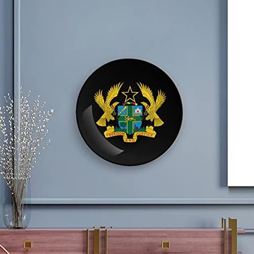 Placas decorativas de cerâmica personalizadas de emblema nacional de Gana