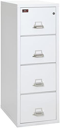 Fireking Fireproof 2 Hours Classificação de Arquivo Vertical Gabinete, 56,19 H x 19 W x 31,19 D, Ivory White