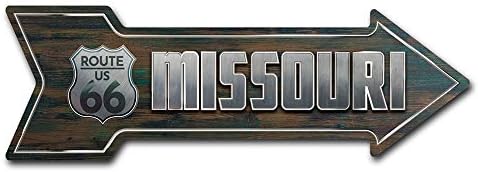 Decalque de sinalização Art Missouri 66 Decal
