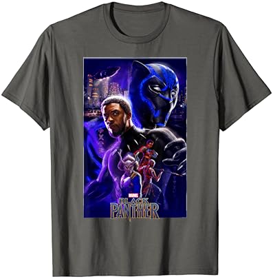 Marvel Black Panther Movie Wakanda Purple Poster T-Shirt
