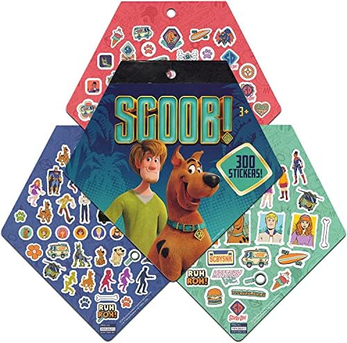 Mochila Scooby Doo para Crianças - Pacote com Backpack de 15 Scooby Doo Plus Scooby Adesivos, bolsa de água e clipe de mochila