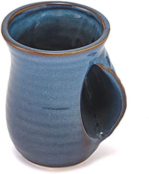 Caneca mais quente da mão Gute, cerâmica e bolso com contornos com contornos segurará o calor do calor da sua bebida para manter