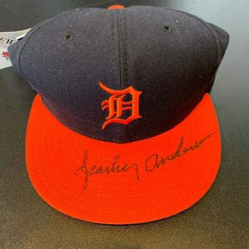 Sparky Anderson assinou o Modelo de Jogos de Detroit Tigers com JSA COA - Chapéus autografados