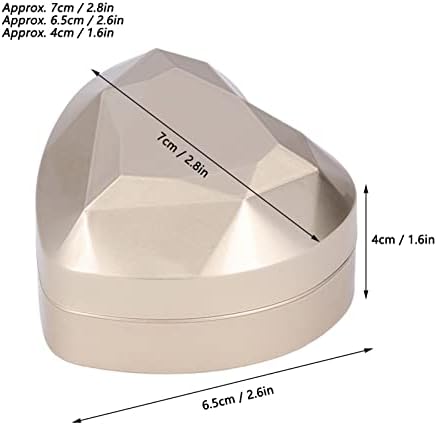Vifemify LED Jewelry Box Modelagem Aparência única Luxa e elegante com material de casamento de material de veludo preto