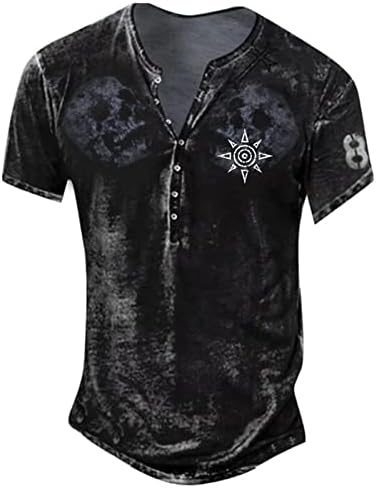 Camisetas de botão de manga curta para homens gráficos e camiseta bordada de moda primavera e manga curta de verão impressa