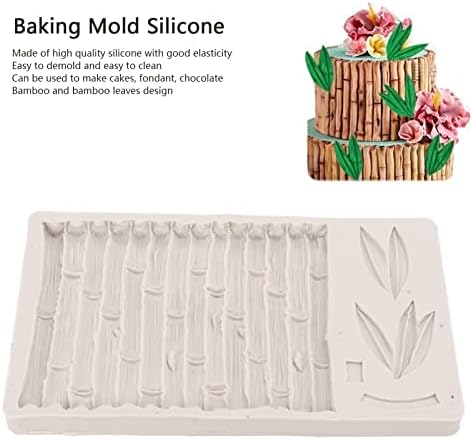 FONDANT BOLE MOLD, molde de silicone 3D Bamboo Molde de chocolate, molde de sabão Diy Candle Mold Kitchen Utensils Bakeware para molde para cozimento doméstico, molde de bolo fondant, molde de bambu 3D de silicone 3D Bambu