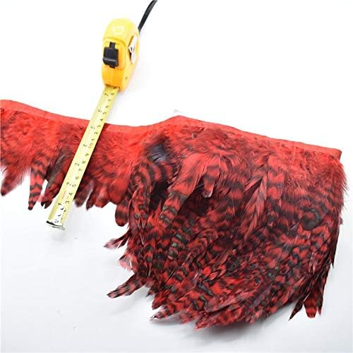 Zamihalaa 10yard FEACT FEATHERS RIPBON TRIM10-15cm/4-6 polegadas penas de bricolage para acessórios de decoração de artesanato Material de pluma