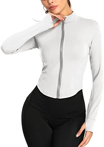 Feoya feminina feminina sem mangas com tanques de tanque de tanques longos de manga longa Slim Fit for Yoga Running Activewear
