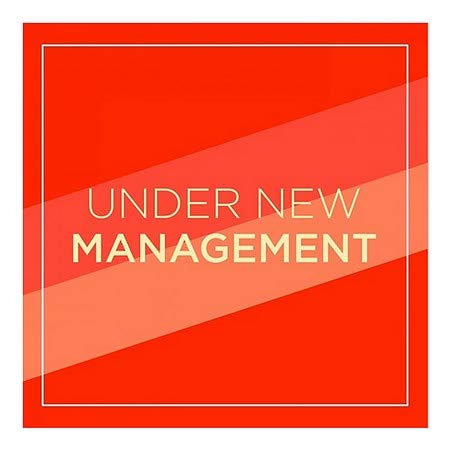 CGSignLab | Sob New Management -Modern Diagonal Janela se apega | 5 x5