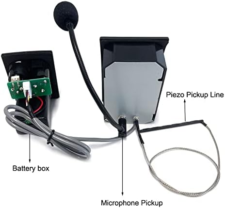 Captação de guitarra acústica, 5 banda EQ EQUIZER GUITAR PREAMP PIEZO Tuner de pickup com tela LCD de microfone