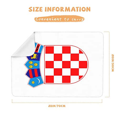 Emblema nacional da Croácia Baby Mudança Bad Pad PORTÁVEL RECONBUNCIDO FRIDADE ÁGUA SEGURA VIAGEM LATURA DE VIAGENS DE VIAGEM