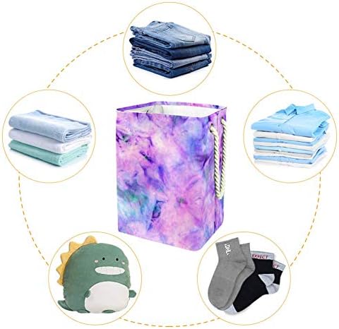 DJROW Roupas Treme -se colorido corante tingra impressão de armazenamento de armazenamento de armazenamento Roupas de cesta de roupa cesto para lavanderia Bin armazenamento