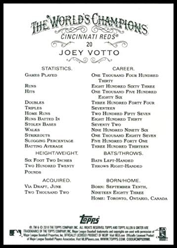 2018 Topps Allen e Ginter #20 Joey Votto Reds Baseball Card