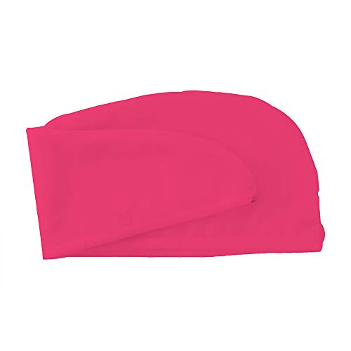 Studio Dry Super Absorvent Hair Tootes Turban embrulho, rosa/preto