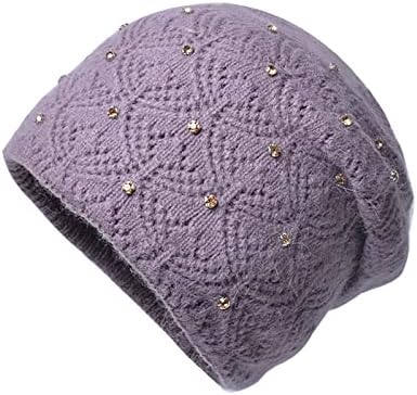 2022 Mulheres Chapéu de lã quente Moda de inverno Chapéu de proteção à prova de ouvido Chapéu de pullover de malha