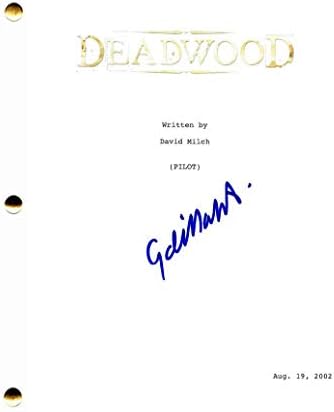 Garret Dillahunt assinado autógrafo - Script piloto completo de Deadwood - Timothy Olyphant, Ian McShane, Brad Dourif,