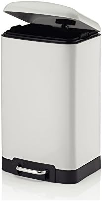 Bin Cosmético Kela Davino, aço inoxidável, branco, 30 x 15 x 10 cm