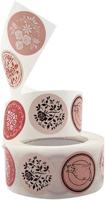 N/A Round Thank You Sticker Envelope Seal adesivo Presente Home Decoration Seter Baking Label