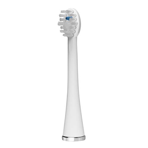 Cabeças de escova de substituição compacta com tampas para a escova de dentes de fusão sônica SFRB-2, 2 contagem branca