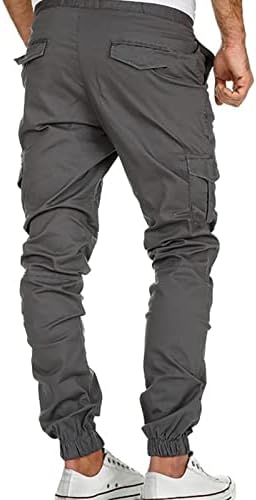 Calças atléticas para homens, calças de carga de moda masculina calças atléticas calças chino calças de bolsos de múltiplos bolsos