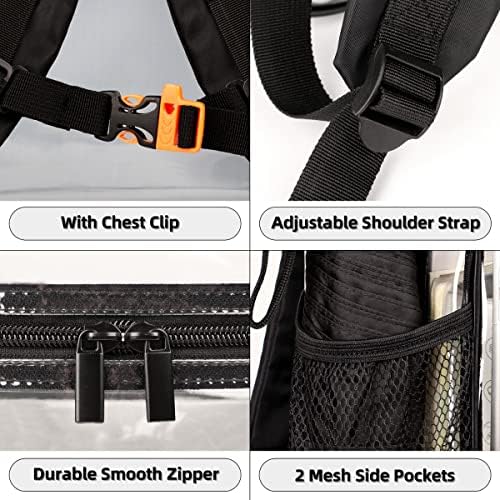 Qsirbc desenho animado pinguim mochila clara mochila confortável ajuste tiras de ombro pvc