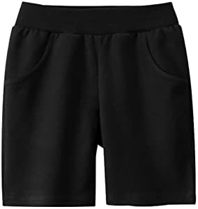 Tamanho 14 calças de meninos mansas crianças meninas garotas criam shorts casuais shorts de moda praia preta calça curta meninos