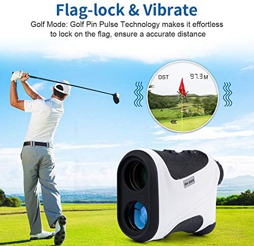 Golf Range Finder Laser RangeFinder para Golf & Hunting Range Finder Gift, Finder Distury With Mode Slope, Sistema de foco