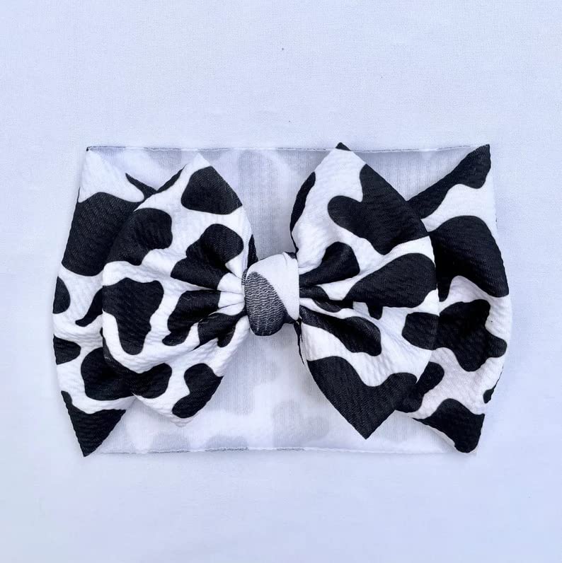 Cow Print Newborn Bow, Baby, & Toddler Girl Boe