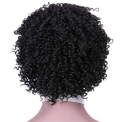 Qingsiyu 8 polegadas curtas perucas curtas para mulheres negras curtas perucas encurinhas perucas brasileiras perucas
