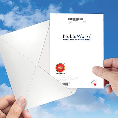 Nobleworks - 1 cartão de feliz aniversário com desenhos animados engraçados - Humor maduro noteCard com envelope,
