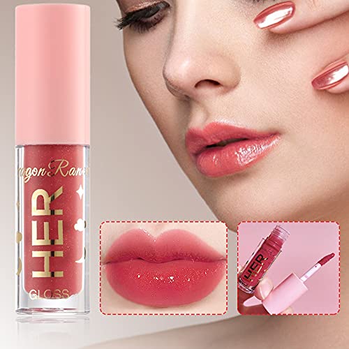 Lip Gloss Clear Tubo Kids Luguang Espelho Espelhe Lip lipstick Lips Feminino Hidratante e Hidratante Esmalte Lip Toot Jelly