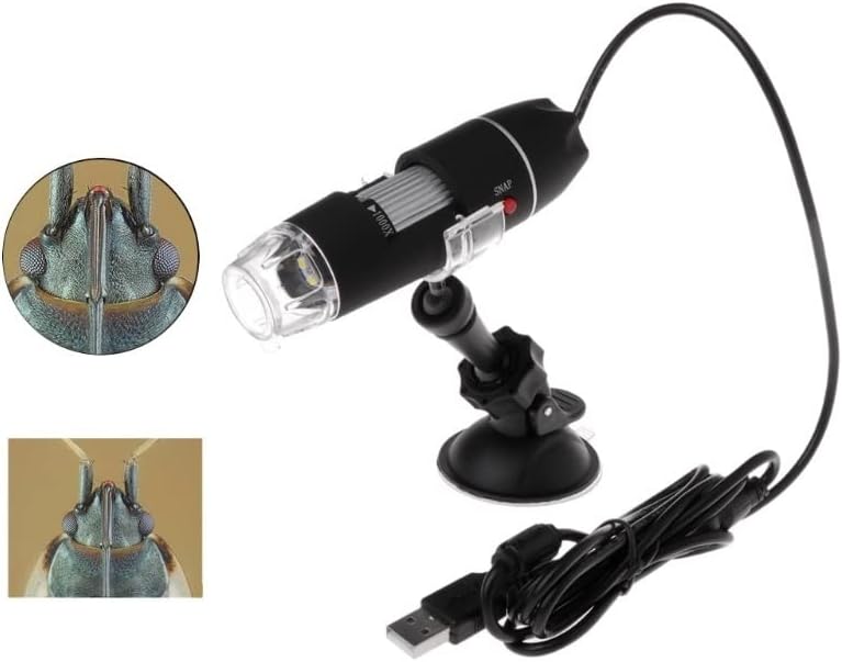 Acessórios para microscópio 1000X 8 LED Mão portátil portátil Microscópio Digital Laboratório Laboratório