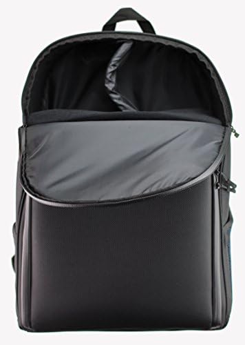 Navitech Portable Backpack Black & Blue Backpack/Rucksack Case compatível com o Fujitsu Esprimo Q556/2 Mini Desktop PC
