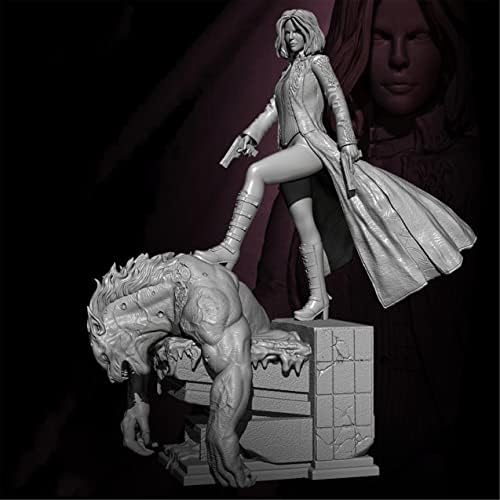 ETRIYE 76MM 1/24 Feminino com tema de ficção científica derrota o kit de modelo de personagem de resina Devil, kit em