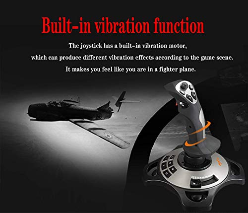 Controles do simulador de vôo PXN 2113 PC Joystick USB PC Flight Simulator Controls com função de vibração e controles de acelerador com game vôo com pc windows xp/vista/7/8/10/computador/laptop
