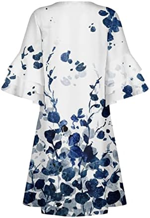 Ayaso Summer Dresses for Women 2023 Moda Fresh Fresh Impressa V-deco