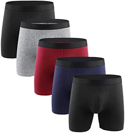 Pacote de 6 pacote boxer de algodão masculino PLUSTURA MOLENTE MOLEL SOLIL Modal Sport Panties Homem Men calcinha de cintura alta