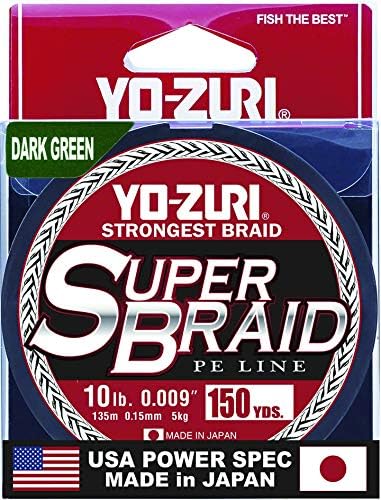 Yo-Zuri Superbraid Green Dark 150 Yards Superbraid Fishing Line