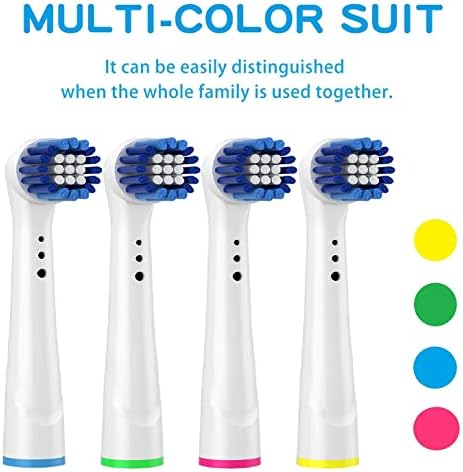 Cabeças de escova de dentes de substituição para Braun, 8 Pacote de cabeça de escova elétrica limpa compatível com