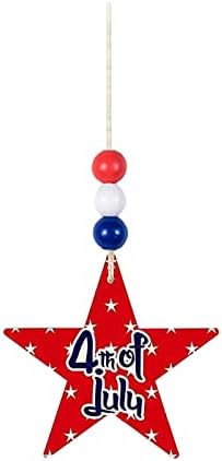 Natal Luzes claras Garland Star em forma de madeira American Flag American Independência Decoração Decoração de Árvores